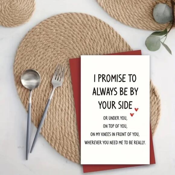 Valentine's Day or Anniversary Funny Card - 8.5" x 5.5" - Picture 2 of 5